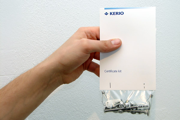 Kerio certifikát